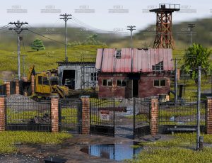 废弃加工厂Blender工程源文件