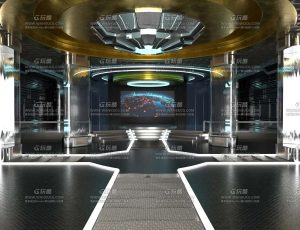 科技大厅环境Blender工程源文件