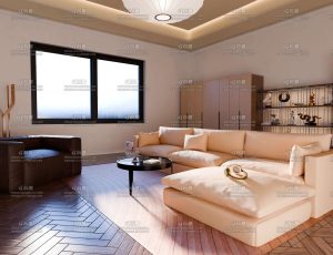 普通客厅环境Blender工程源文件