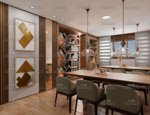 夜晚客厅环境Blender工程源文件