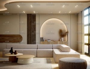 欧式装修环境客厅Blender工程源文件