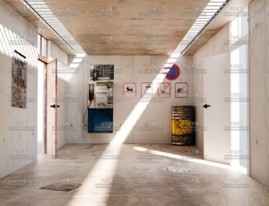 汽车库环境Blender工程源文件