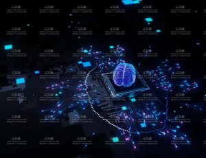 脑机科幻AI芯片动画场景Blender工程源文件