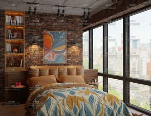 温馨舒服卧室环境房间Blender工程源文件