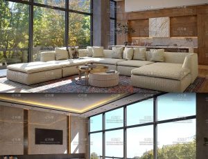 敞亮大客厅环境场景