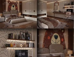 暖光卧室书房环境