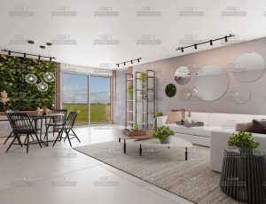 亮调风格大客厅环境