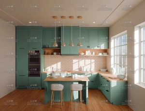 小清新风格厨房环境