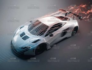 光线沿物体生长特效工程