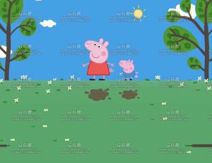 小猪佩奇卡通动画场景