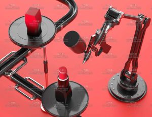 口红加工展示小场景