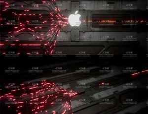 科技能量传输动画场景