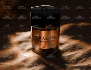 高档化妆品沙滩展示场景