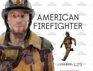 美国消防员