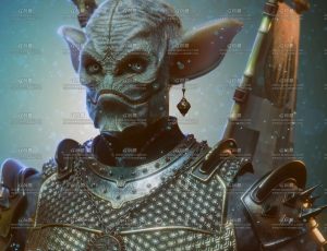 蝙蝠王写实雕像