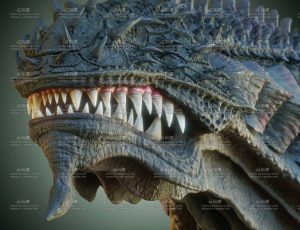 异形龙头写实雕像