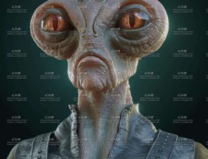 女外星人写实雕像