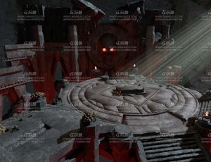 恶魔祭祀棺材场景