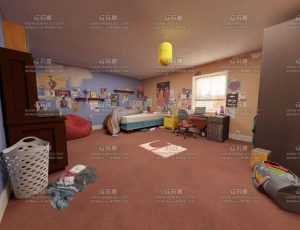 欧美风格卧室场景