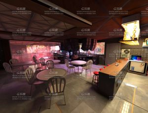 赛博风格休闲厅
