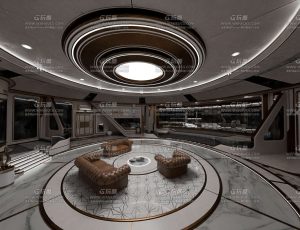 高级科幻未来大厅场景