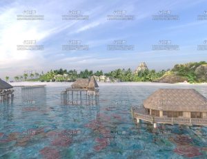 大溪地海岛场景