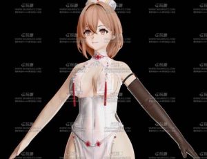 卡通护士少年美女