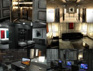 现代大型高档室内场景