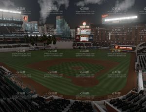 夜晚大型棒球场馆4