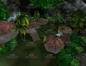 风格化部落场景