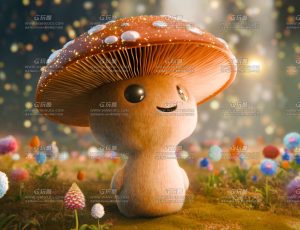 唯美卡通蘑菇精灵场景