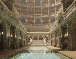 奇幻图书馆大厅