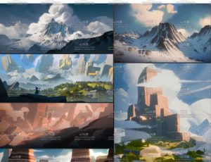 风格化自然地形项目工程和模型资产包