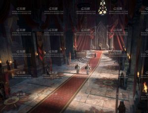 玩酷CG网—西方奇幻皇室宫殿建筑模型