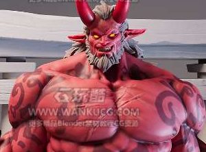 Zbrush创建风格化角色红色恶魔武士大师课程