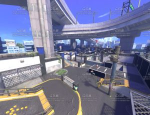 科幻卡通赛道场景