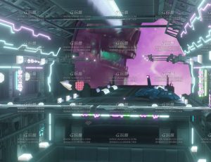 破旧科幻舱尾场景