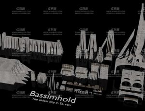 中世纪城堡建筑Blender资产库