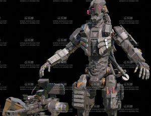 赛博朋克战斗机器人战士