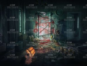 玩酷CG网—恐怖之家场景建筑