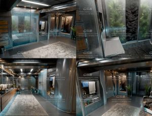 高档赛博朋克公寓