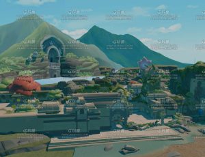 风格化远古山林