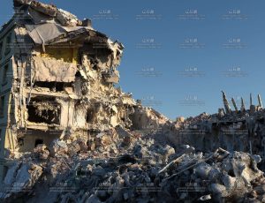 影视级破损大楼场景