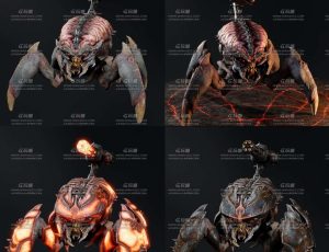 毁灭战士地狱蝎子怪物