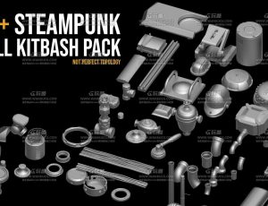 100+零部件Blender资产库