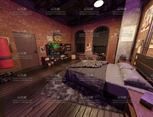 高档男性单身公寓