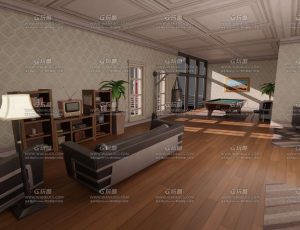 老式复古富豪客厅