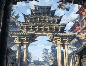 影视级国风建筑模型Blender资产库