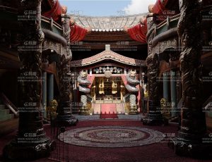 中国风古代龙门比武客栈