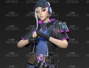 风格化科幻女角色